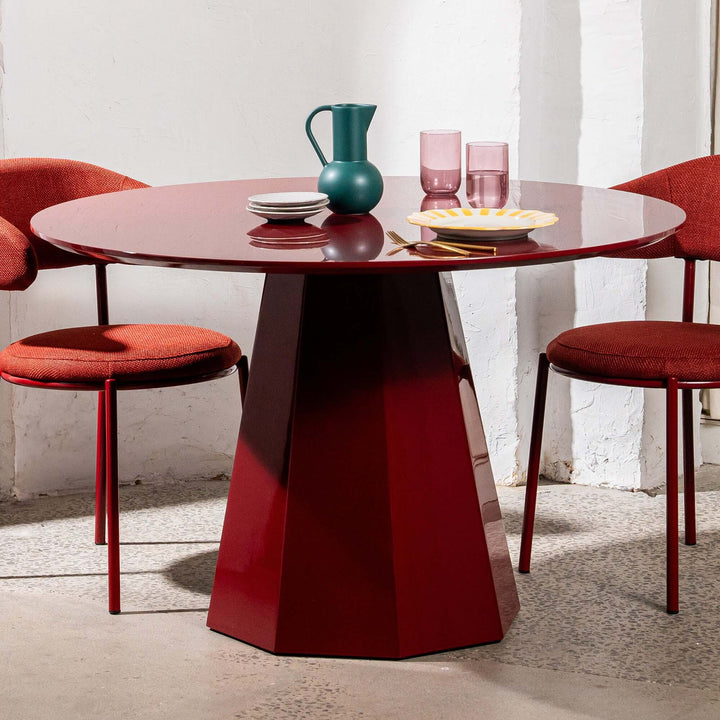 Ruddy 120cm Dining Table - Wine