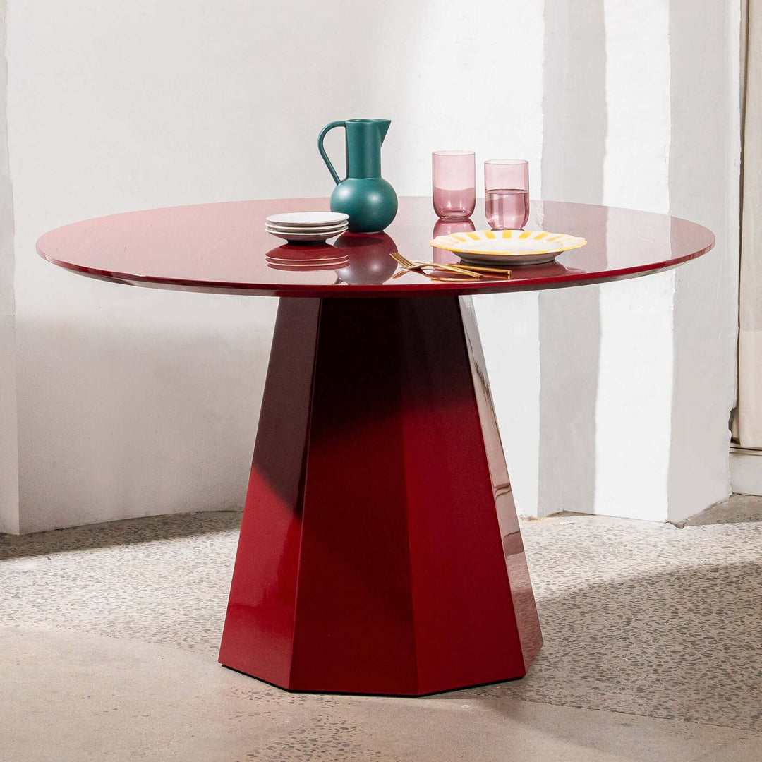 Ruddy 120cm Dining Table - Wine