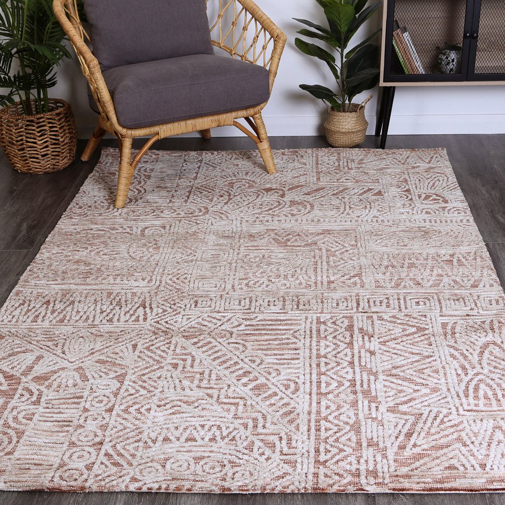 Rust Newburg Hand-Tufted Rug