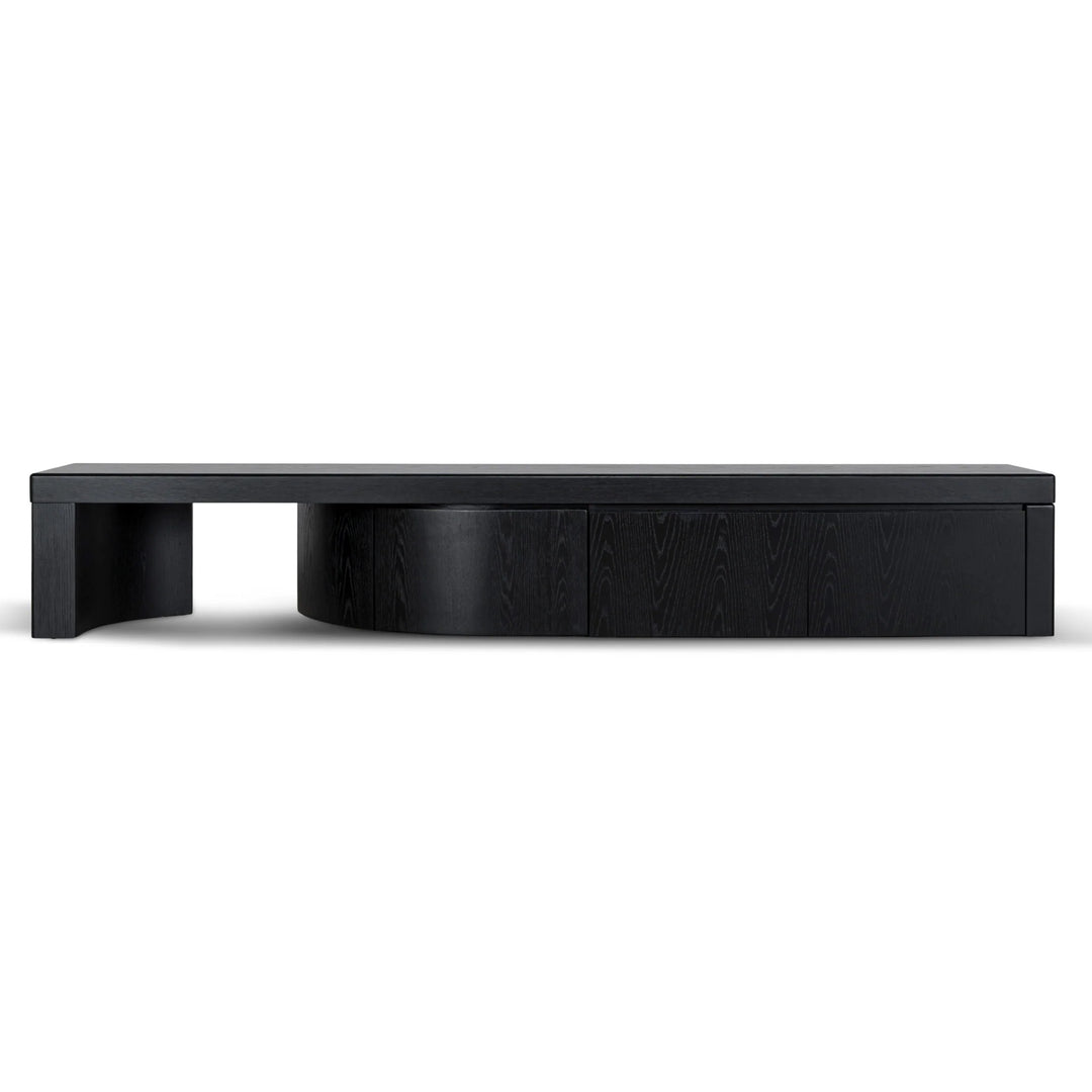 Ruvo Extendable TV Entertainment Unit - Black Oak