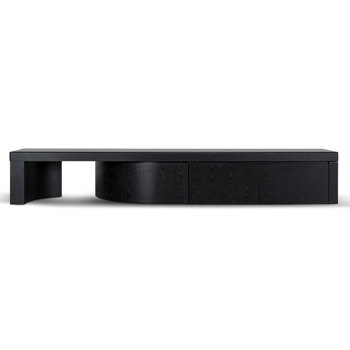 Ruvo Extendable TV Entertainment Unit - Black Oak