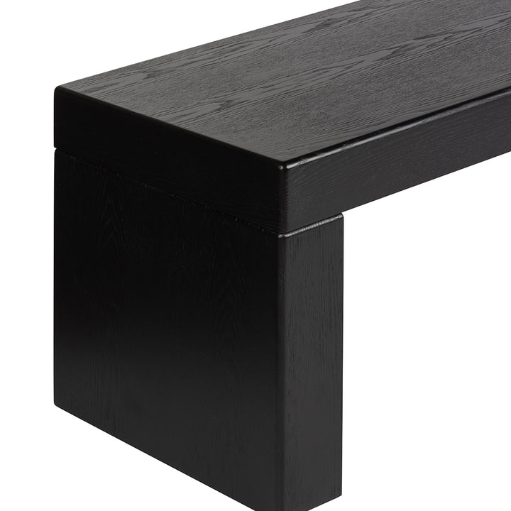 Ruvo Extendable TV Entertainment Unit - Black Oak