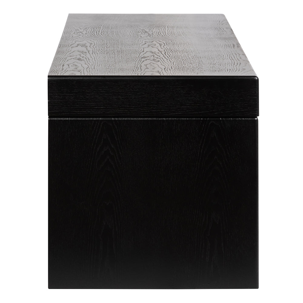 Ruvo Extendable TV Entertainment Unit - Black Oak