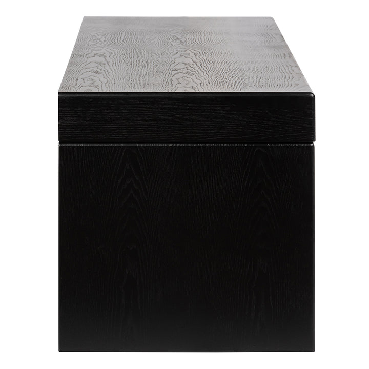 Ruvo Extendable TV Entertainment Unit - Black Oak