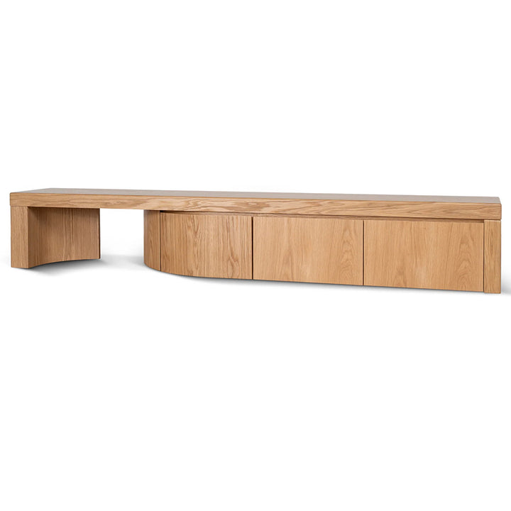 Ruvo Extendable TV Entertainment Unit - Natural Oak
