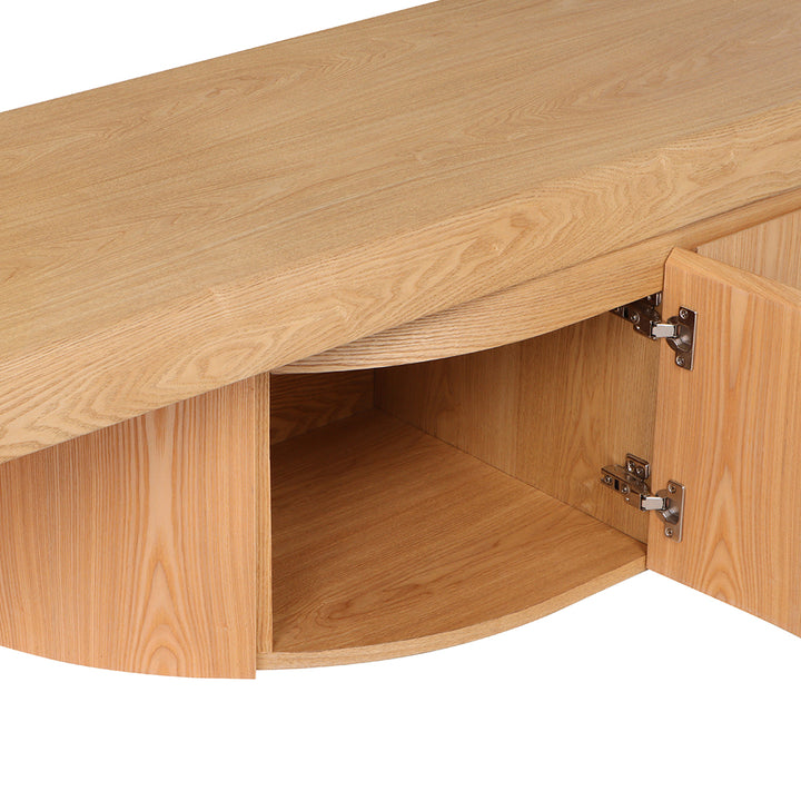 Ruvo Extendable TV Entertainment Unit - Natural Oak