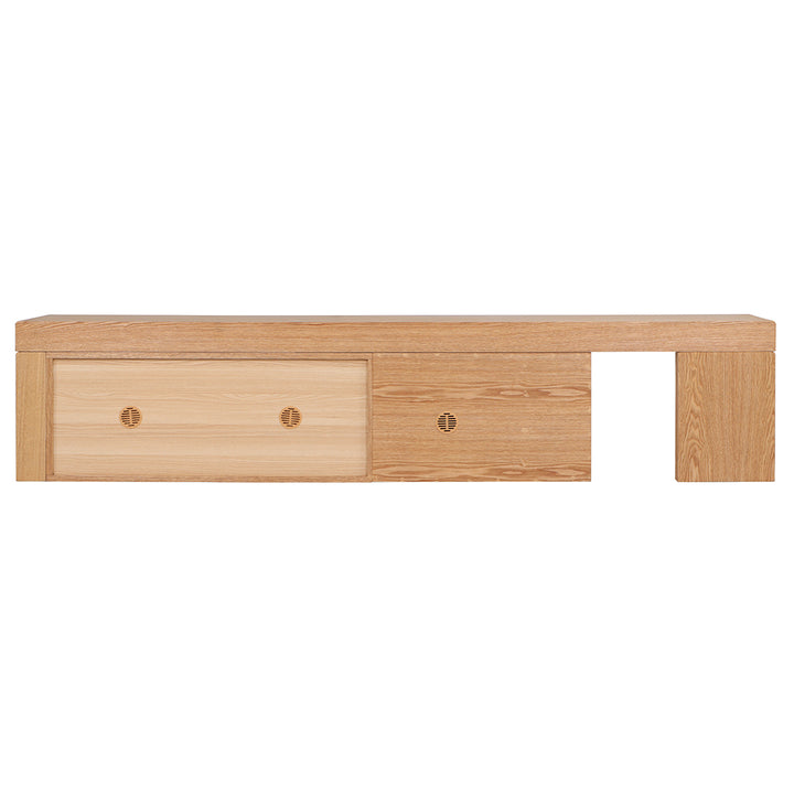 Ruvo Extendable TV Entertainment Unit - Natural Oak