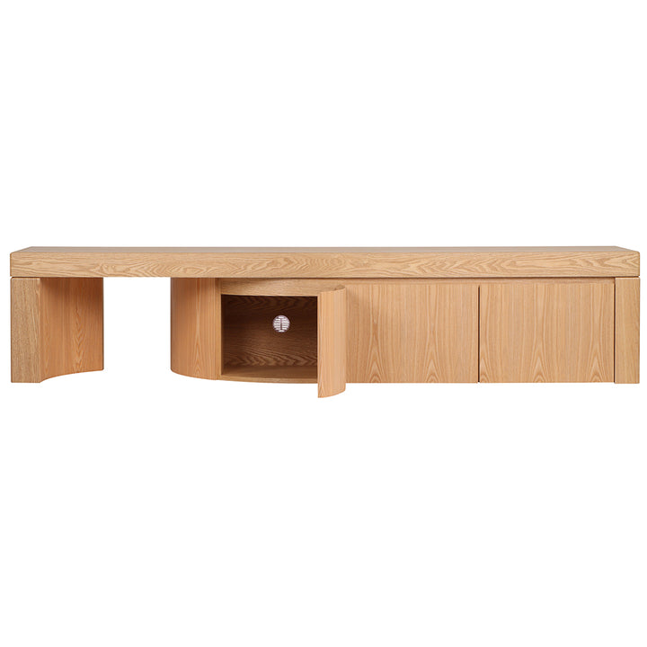 Ruvo Extendable TV Entertainment Unit - Natural Oak