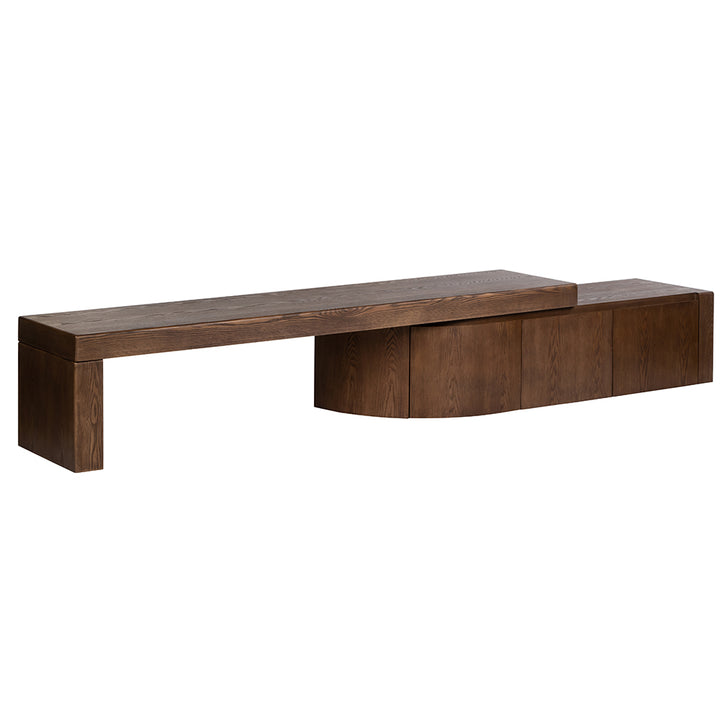 Ruvo Extendable TV Entertainment Unit - Walnut