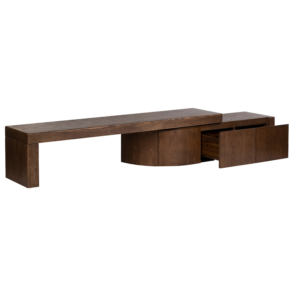 Ruvo Extendable TV Entertainment Unit - Walnut