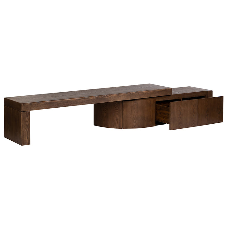 Ruvo Extendable TV Entertainment Unit - Walnut