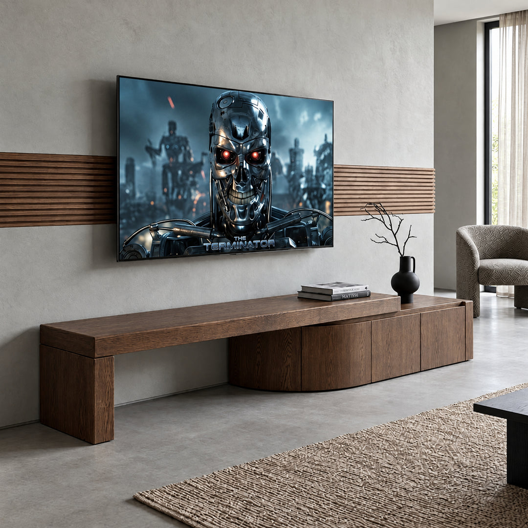 Ruvo Extendable TV Entertainment Unit - Walnut