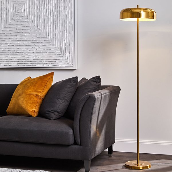 Sachs Floor Lamp - Polished Brass