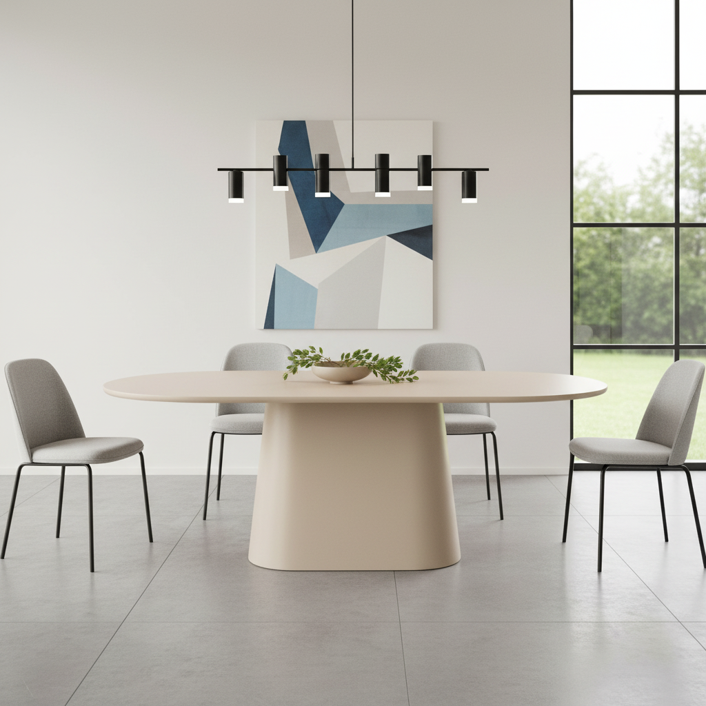 Sade Dining Table - Putty