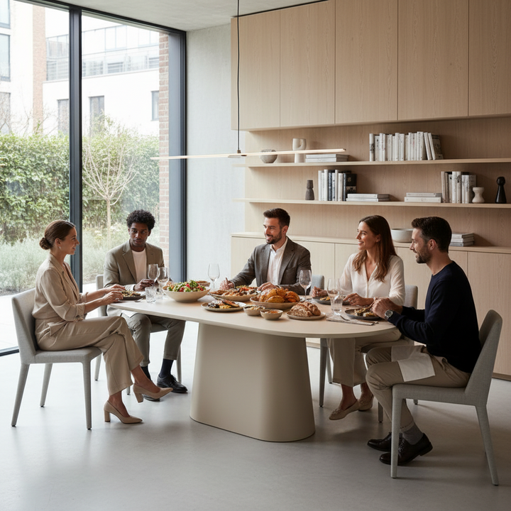 Sade Dining Table - Putty