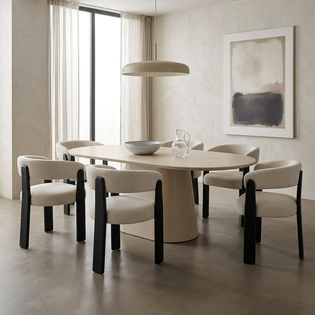 Morgan Dining Chair - Haze + Black
