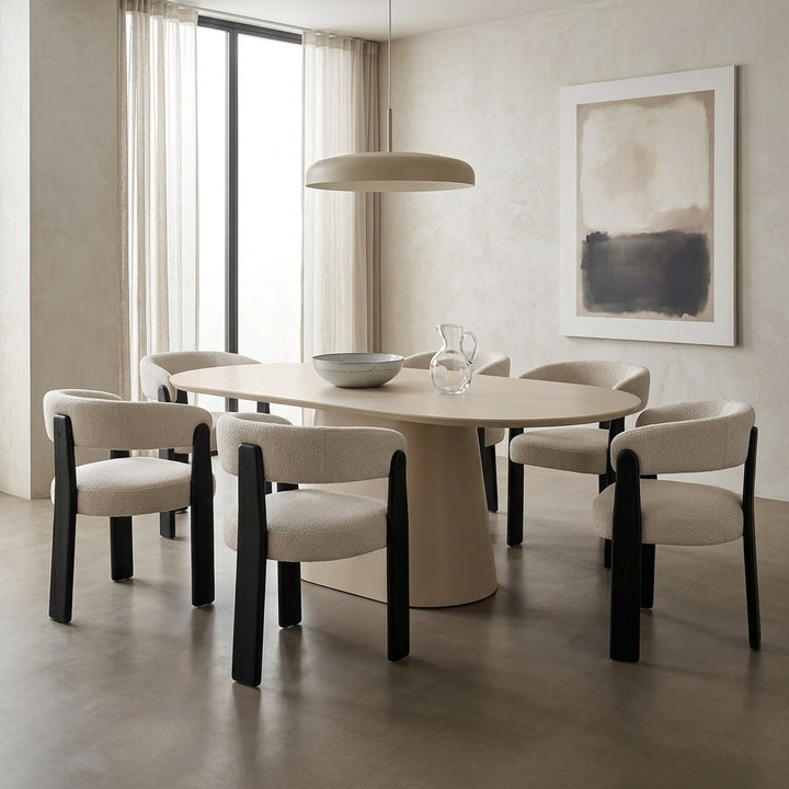Morgan Dining Chair - Haze + Black