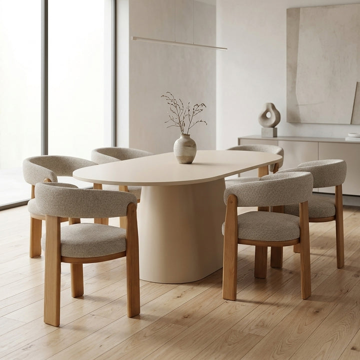 Morgan Dining Chair - Haze + Natural