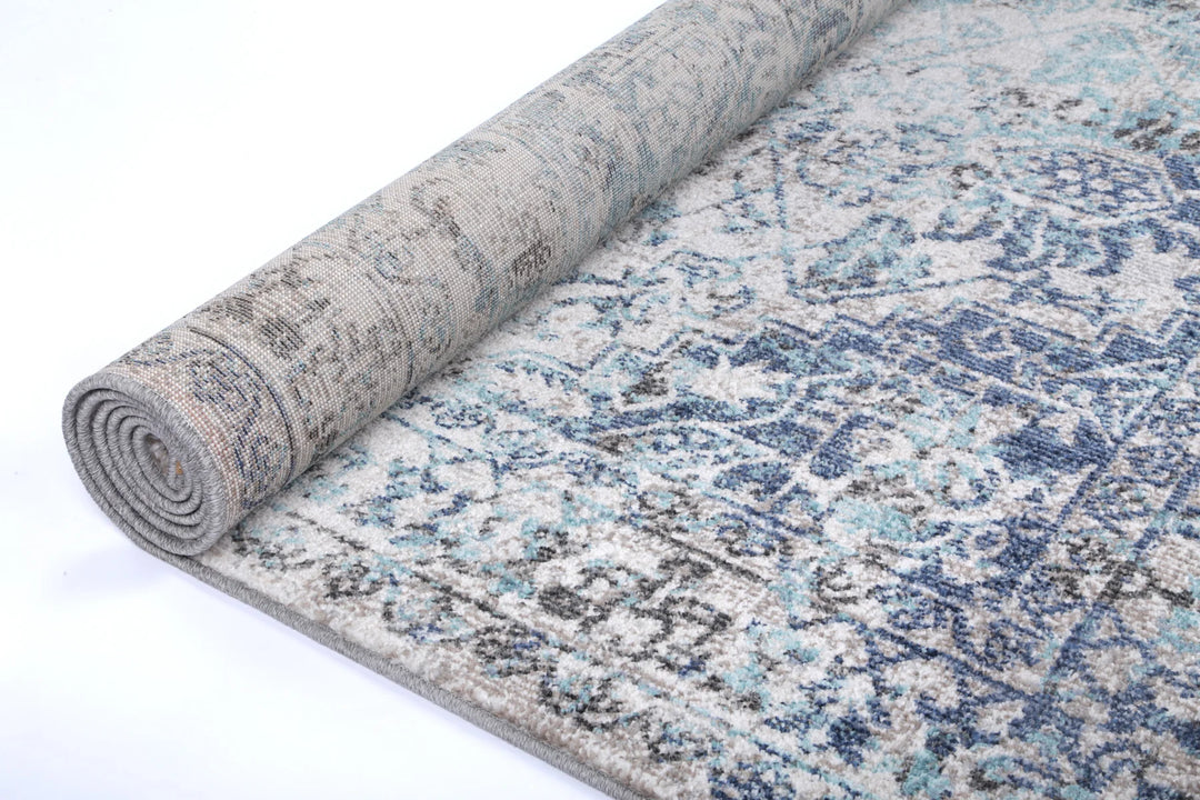 Salsa Adrianita Ivory & Blue Transitional Rug