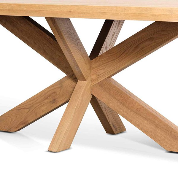 Salvatore 2.2m Wooden Dining Table - Distress Natural