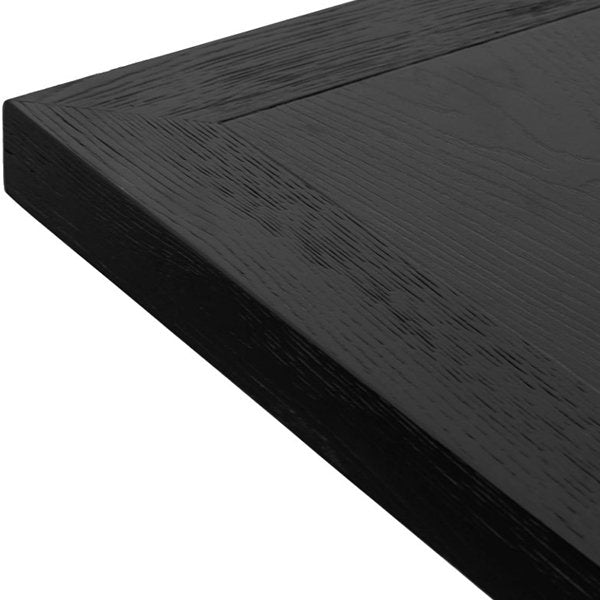 Salvatore 2.2m Wooden Dining Table - Full Black