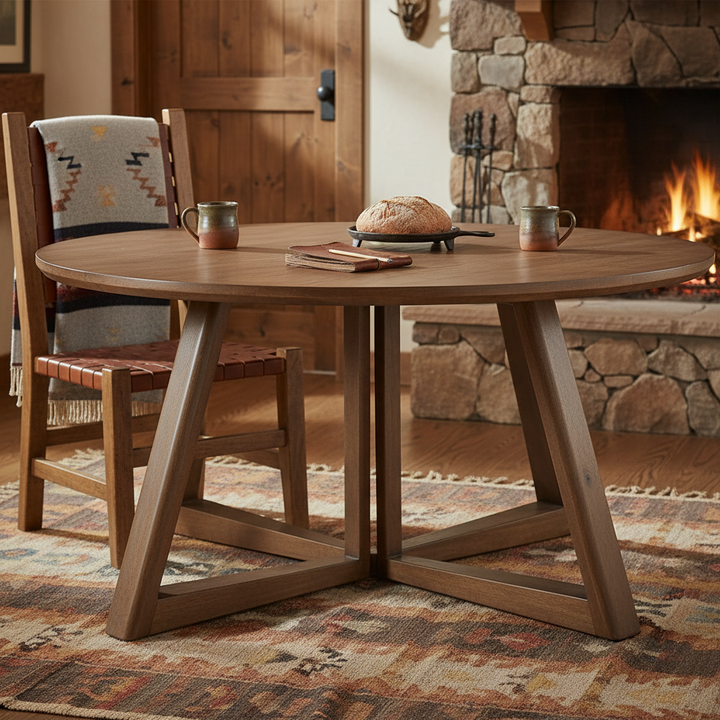 Santa Rosa Solid Timber Round Dining Table