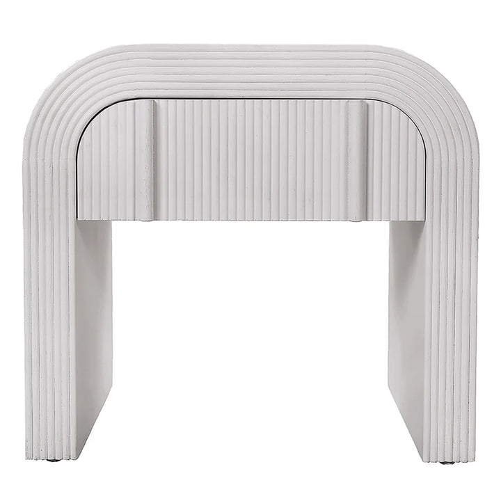 Savero Bedside Table - White