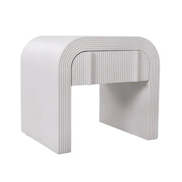 Savero Bedside Table - White