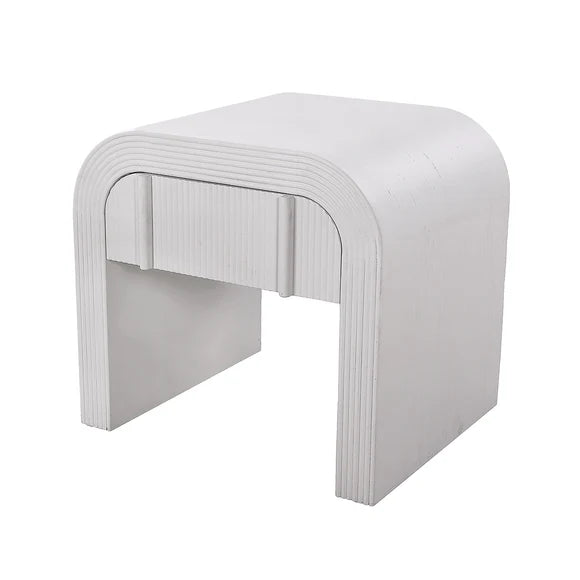 Savero Bedside Table - White
