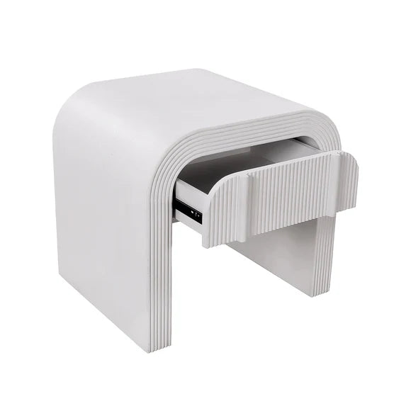 Savero Bedside Table - White