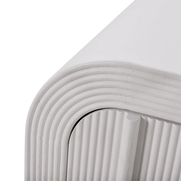 Savero Bedside Table - White