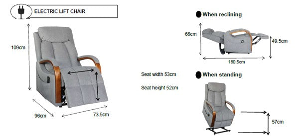 Kilmore Dual Motor 150KG Recliner Lift Chair