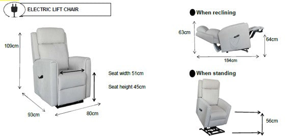 Solace Dual Motor 150KG Recliner Lift Chair