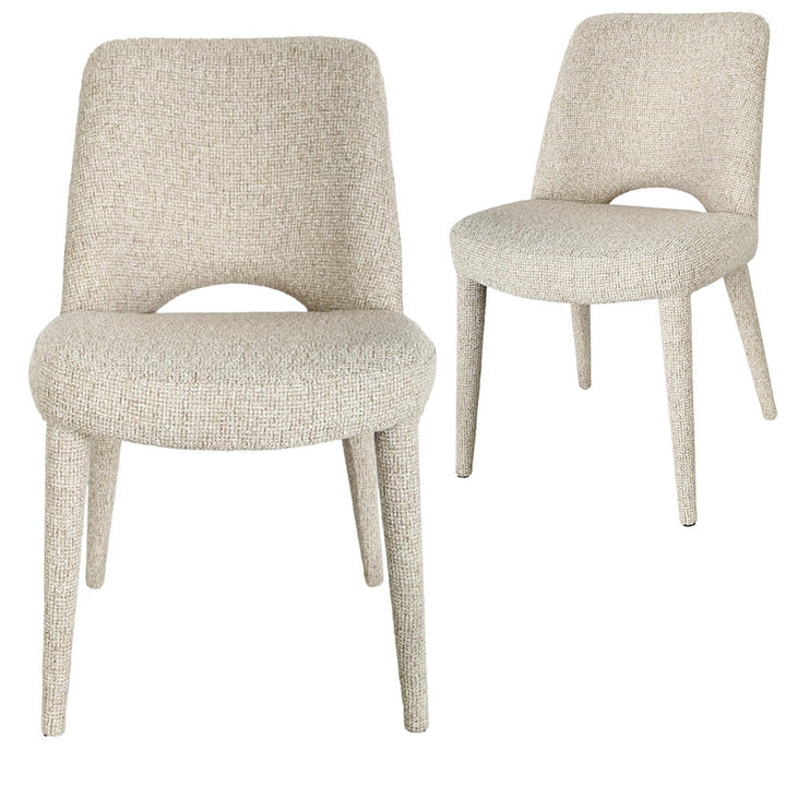 Seabrook Set of 2 Dining Chair - Camel Tweed