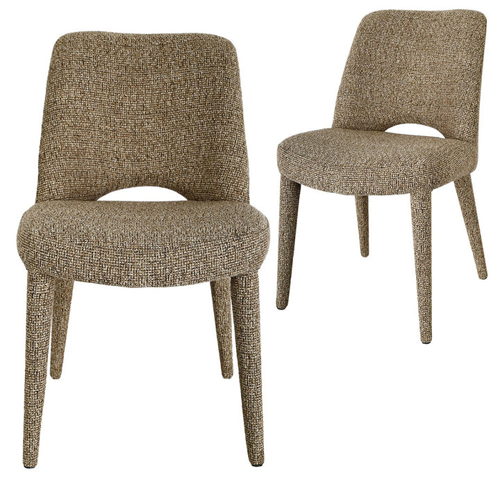 Seabrook Set of 2 Dining Chair - Emu Tweed
