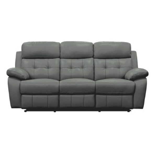 Segenhoe Leather Recliner Sofa Set - Grey