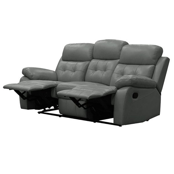 Segenhoe Leather Recliner Sofa Set - Grey