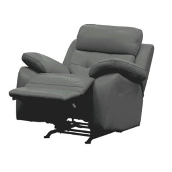 Segenhoe Leather Recliner Sofa Set - Grey