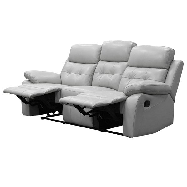 Segenhoe Leather Recliner Sofa Set - Silver