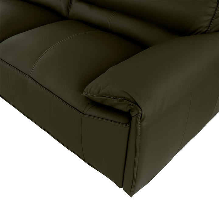 Senna 3 Seater Sofa - Olive Full Leather