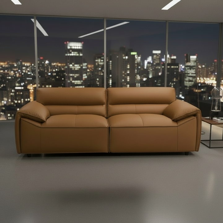 Senna 3 Seater Sofa - Tan Full Leather