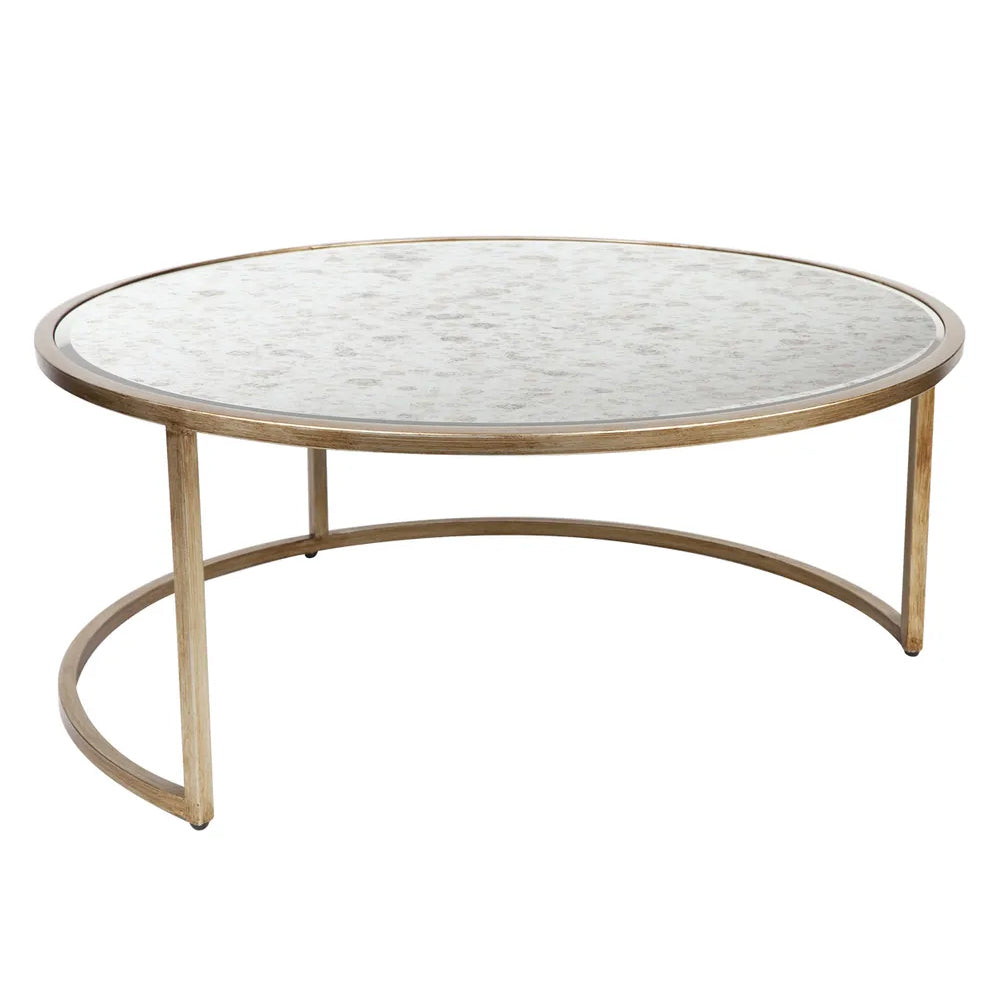 Serene Nesting Coffee Tables - Antique Gold