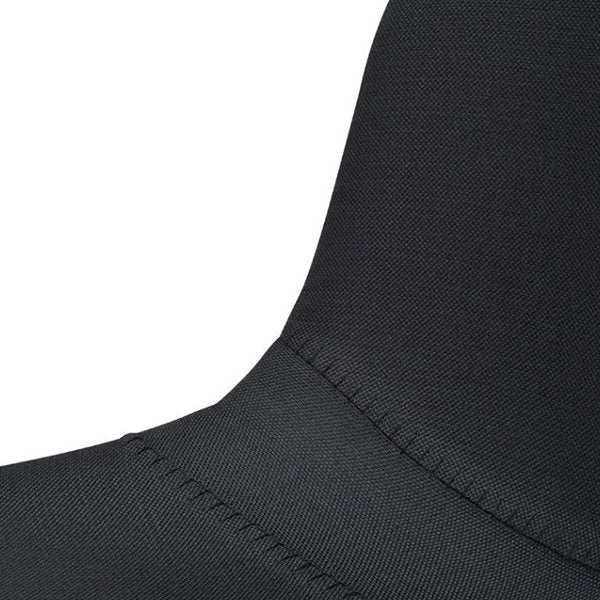 Set Of 2 - Duke 80cm Fabric Bar Stool in Black