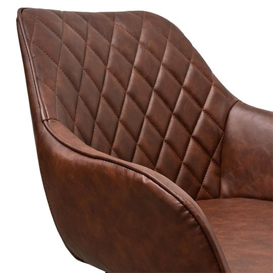 Set of 2 - George Plywood Dining Chair - Cinnamon Brown