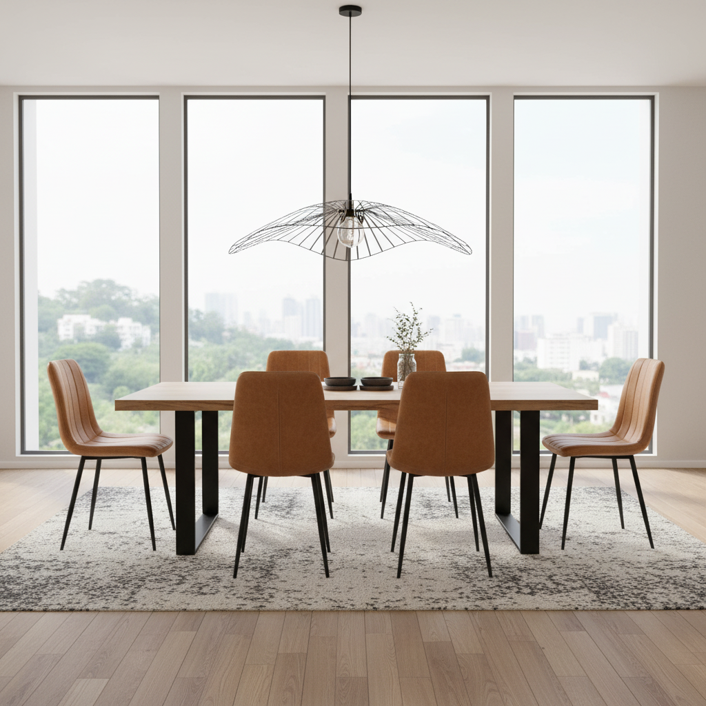 Set of 2 - Sarmiento ECO Leather Dining Chair