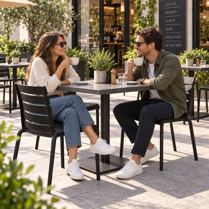 Shayol Outdoor Dining Chair - Black