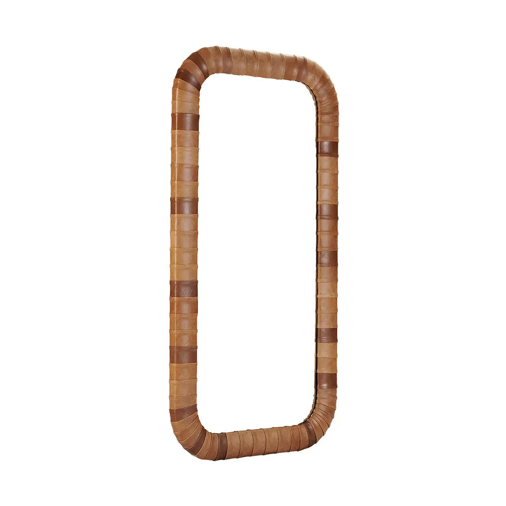 Cassa Vida Aria Leather Wall Mirror