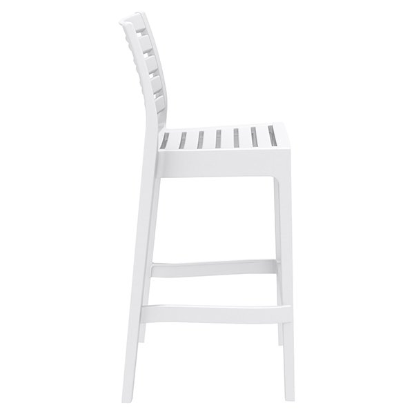 Siesta Ares Commercial Grade Indoor Outdoor Bar Stool - White