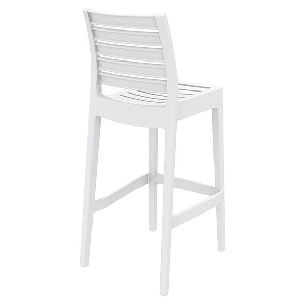 Siesta Ares Commercial Grade Indoor Outdoor Bar Stool - White