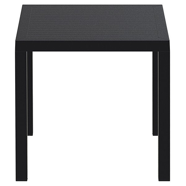 Siesta Ares Indoor Outdoor Square Dining Table 80cm - Black